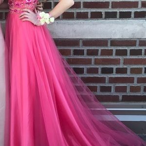 pink prom dress